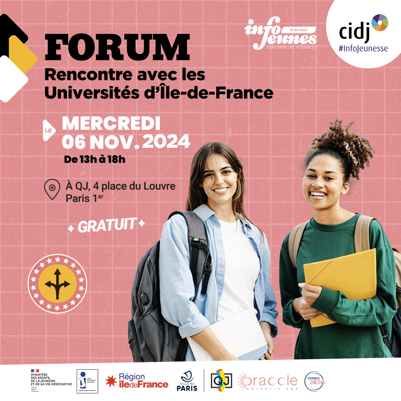 visuels du forum Rencontre avec les Universités d'IDF