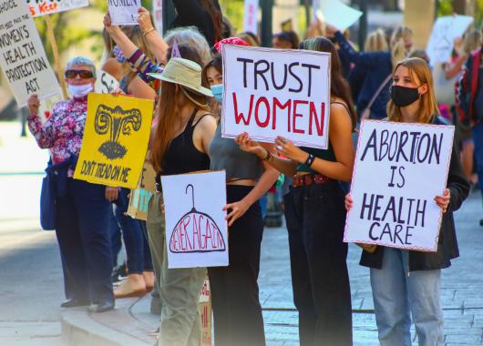 Manifestation pro-avortement aux Etats-Unis.