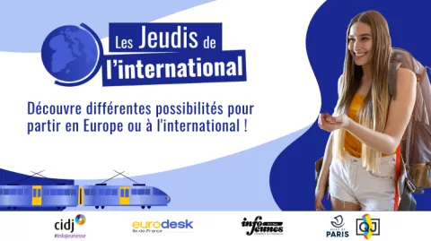 Jeudis de l'international - jeune femme avec un sac à dos de voyage