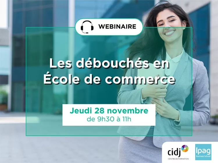 une étudiante en école de commerce